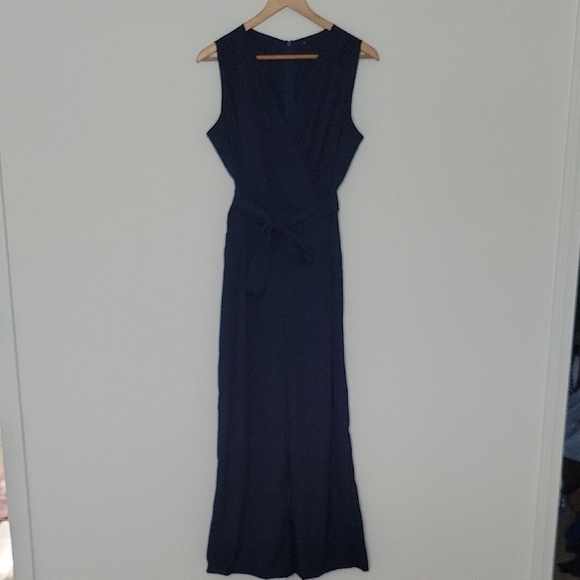Pants - Sleeveless Navy Jumpsuit